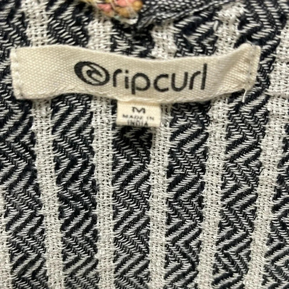 Rip Curl Baja Striped  100% Cotton Dress Medium - Picture 8 of 8